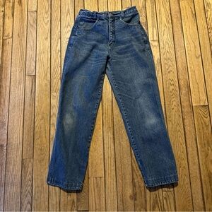 VTG Roper 90s Bow Bareback Western Jean Size 7/8 High Waist Tapered Fit USA